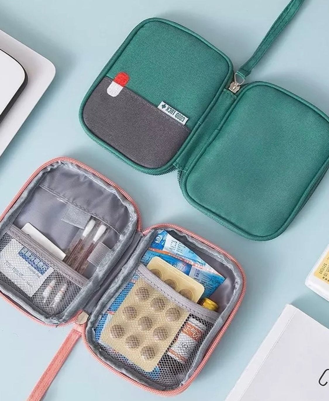 Portable First Aid Medical Kit, Travel Outdoor Camping Useful Mini Medicine Storage Bag, Camping Emergency Survival Bag, Pill Case, Good Luck Kit Portable First Aid Medical Kit, Travel Outdoor Camping Useful Mini Medicine Storage Bag, Camping Emergency Survival Bag, Pill Case, Good Luck Kit